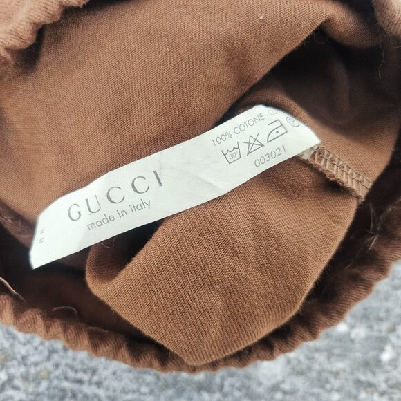 Authentic Gucci Dust Bag Brown Cotton Storage Bag Made in Italy Gucci - Picture 9 of 12